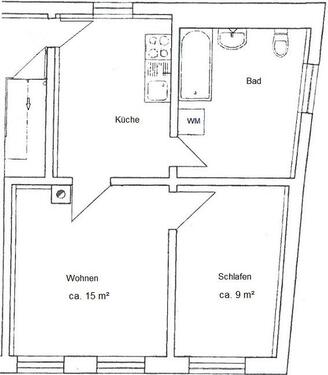 Foto - Die Wohnung befindet sich in einem sanierten Mehrfamilienhaus in Zentrumsnähe.