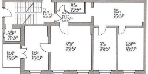 Foto - 3 Zimmer Erdgeschoßwohnung zur Miete in Bad Freienwalde (Oder)
