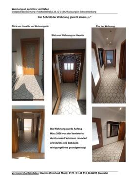 Foto - 3 Zimmer Erdgeschoßwohnung zur Miete in Melsungen