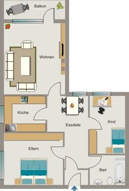 Foto - Etagenwohnung in Dortmund