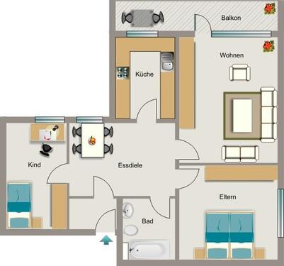 Foto - Etagenwohnung in Dortmund