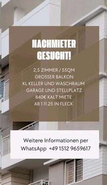 Foto - Wohnung Nachmieter - 840,00 EUR Kaltmiete,