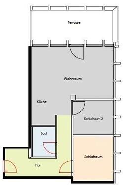 Foto - 3 Zimmer Dachgeschoßwohnung zur Miete in Hamburg