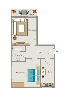 Foto - Etagenwohnung in Dortmund zur Miete