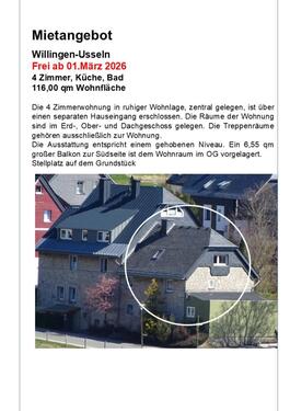 Foto - Etagenwohnung zur Miete in Willingen (Upland)