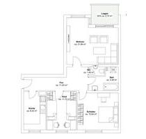 Modernisierte 3 Zimmer Wohnung inkl, frei ab 1. Mai - WG geeignet - Königsbrunn