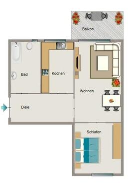 Foto - 2.5 Zimmer Etagenwohnung zur Miete in Bochum
