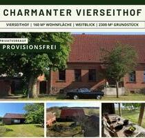 Charmanter Vierseithof mit Weitblick über Felder und Wiesen - Rheinsberg