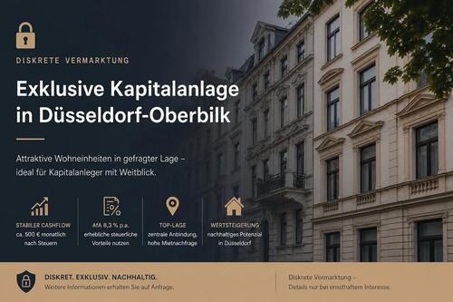 Foto - Renovierte Kapitalanlage, Düsseldorf, Rendite 4,86 % + AfA 8,3 %