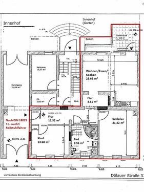 Foto - 3 Zimmer Etagenwohnung zur Miete in Halle (Saale)