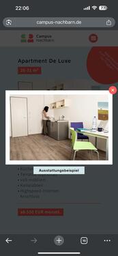 Foto - Möbliertes Ein-Zimmer-Studenten-Appartement