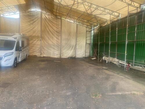 Foto - Überdachter Stellplatz für Wohnmobil Boot Dresden Laubegast