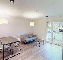 URBAN BASE: Vollmöbliertes 2-Zimmer-Apartment mit EBK, BALKON, ALL-IN-MIETE, UVM. im Wiesbadener Stadtzentrum