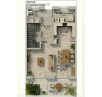 Reihenhaus in Bad Honnef, 145 m^2, zwei Terassen, fast Neubau