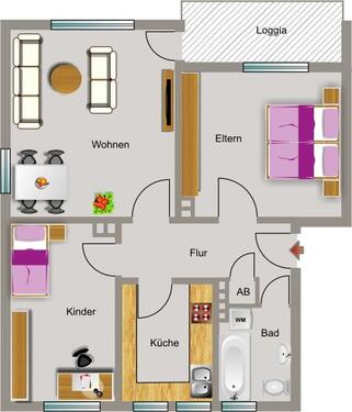 Foto - 3.5 Zimmer Erdgeschoßwohnung in Dinslaken