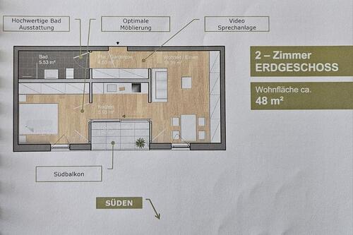 Foto - 2 Zimmer Etagenwohnung in Bad Mergentheim