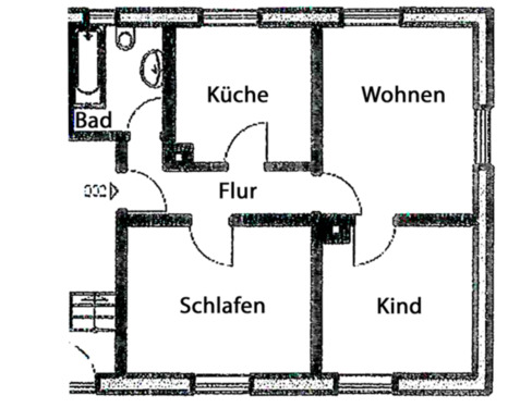 Foto - 3 Zimmer Wohnung mit Einbauküche