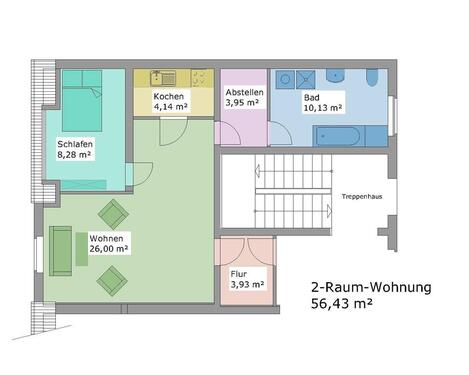 Foto - 2-Rauwohnung mit Fahrstuhl, Wohnung
