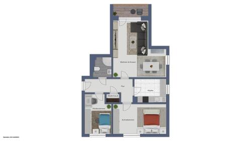 Foto - 3 Zimmer Etagenwohnung in Heikendorf