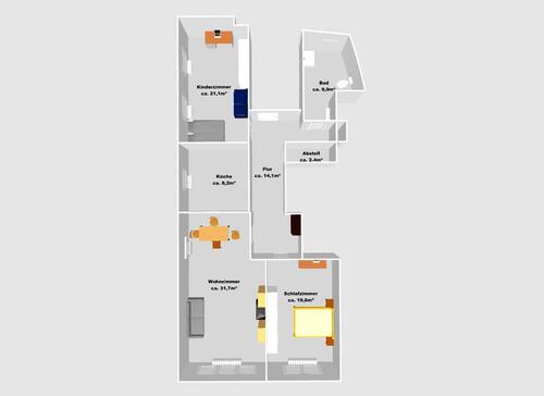 Foto - 3-Zimmer-Wohnung in Creglingen – Zentrum - Sofort verfügbar