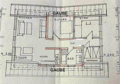 Foto - Dachgeschosswohnung in Ulm - 750,00&nbsp;EUR Kaltmiete, ca.&nbsp; 80,00&nbsp;m&sup2;