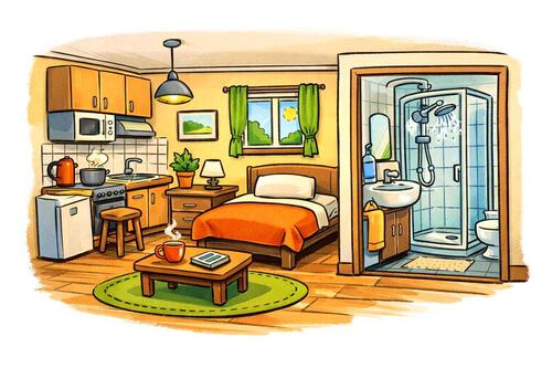 Foto - Ferien Zimmer mit Bad und EBK - 50,00&nbsp;EUR Kaltmiete,