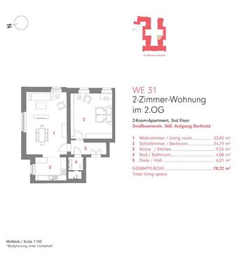 Foto - 2 Zimmer Etagenwohnung zur Miete in Berlin