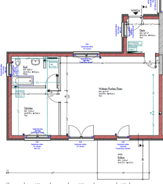Foto - NEUBAU 2 Zimmer Wohnung mit EBK und Balkon zu vermieten