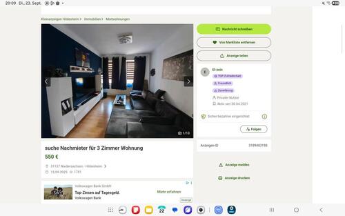Foto - Etagenwohnung in Hildesheim