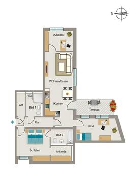 Foto - 3.5 Zimmer Erdgeschoßwohnung zur Miete in Rheinbach