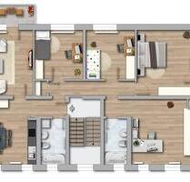 Großzügige 5-Raumwohnung mit zwei Bädern und Balkon - Merseburg