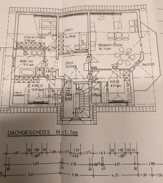Foto - 4 Zimmer Dachgeschoßwohnung zur Miete in Burghaun