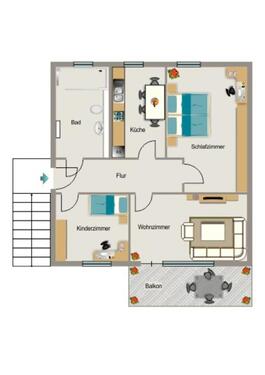 Foto - 3.5 Zimmer Etagenwohnung zur Miete in Duisburg
