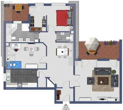 Foto - 3.5 Zimmer Etagenwohnung zur Miete in Rheurdt