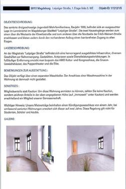 Foto - 2 Zimmer Erdgeschoßwohnung zur Miete in Magdeburg