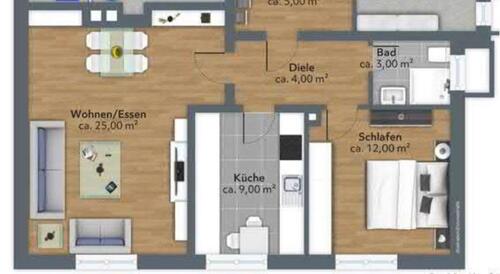 Foto - Souterrainwohnung Wiesbaden-Sonnenberg renoviert