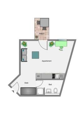 Foto - 1 Zimmer Etagenwohnung zur Miete in Bochum