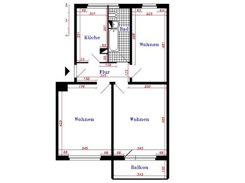 Foto - 3 Zimmer Etagenwohnung zur Miete in Thale