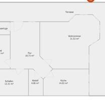 Helle Zwei-Zimmer-Wohnung teilmöbliert mit großzügiger Terrasse - Heilbad Heiligenstadt