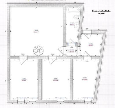 Foto - 3Zimmer Küche Diele Bad - 600,00&nbsp;EUR Kaltmiete, ca.&nbsp; 75,00&nbsp;m&sup2;