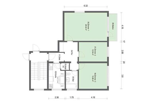 Foto - Etagenwohnung zur Miete in Hildesheim
