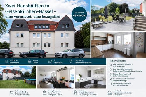 Foto - Zwei Haushälften in Gelsenkirchen Hassel