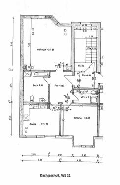 Foto - Dachgeschoßwohnung in Halle (Saale) zur Miete