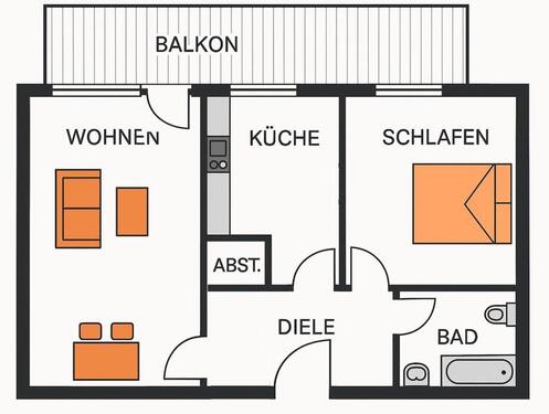 Foto - 2 Zimmer Etagenwohnung zur Miete in Lüdenscheid