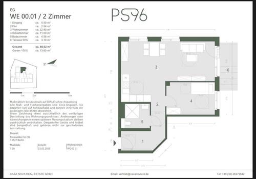 Foto - 2 Zimmer Erdgeschoßwohnung zur Miete in Berlin