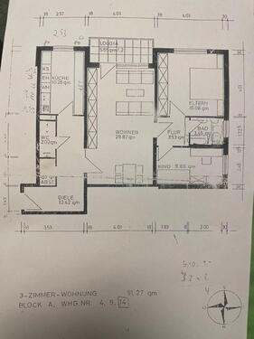 Foto - ZUM VERKAUF 3-Zimmer-Wohnung in Ladenburg