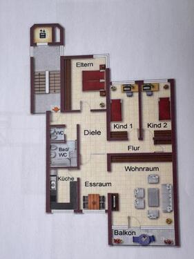 Foto - Renovierte 4,5-Zimmer-Wohnung - 349.000,00&nbsp;EUR Kaufpreis, ca.&nbsp; 110,00&nbsp;m&sup2;