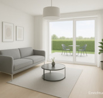 Schicke Neubauwohnung, Erdgeschoss, mit großer Terrasse in Münster