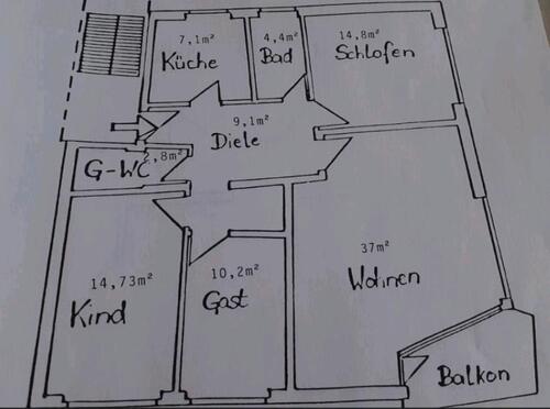 Foto - 4 Zimmer Erdgeschosswohung im Musikantenviertel kernsaniert
