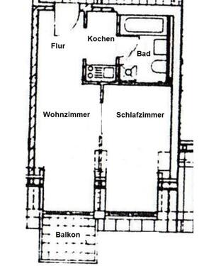 Foto - Hübsche 2 Raum Wohnung - 260,00 EUR Kaltmiete,